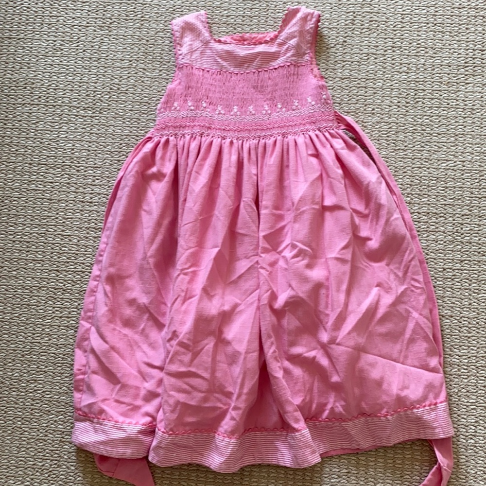 A pink dress with lining